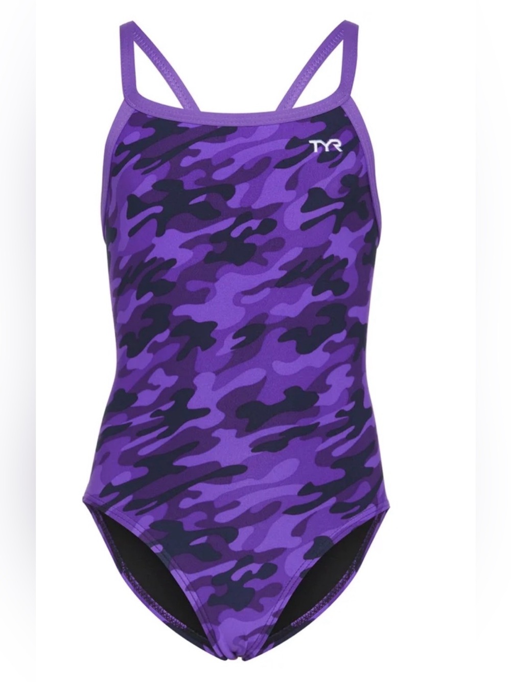 💜 TYR Purple Camo Women’s One-Piece Swim Suit